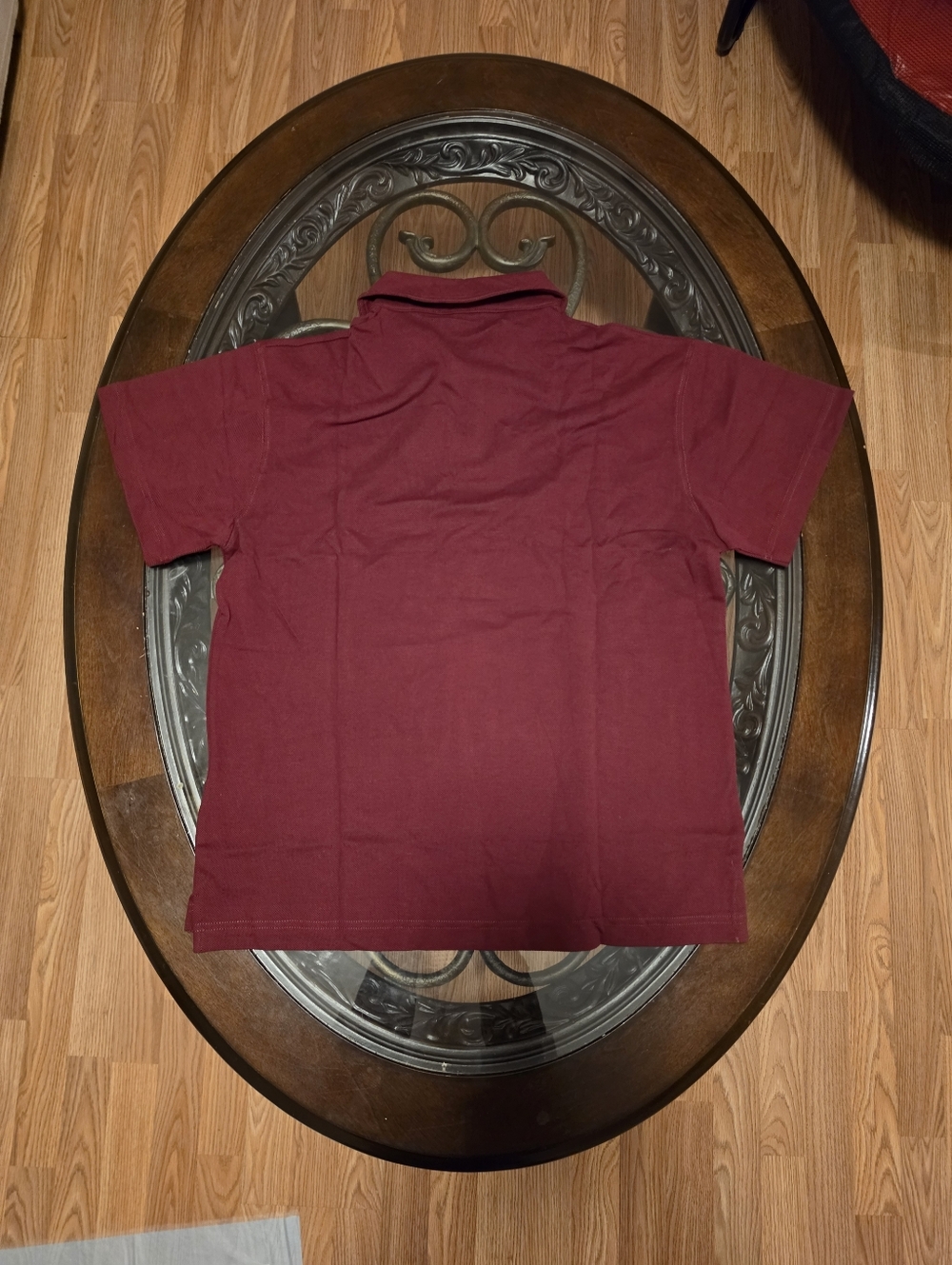 Gucci Burgundy Polo Shirt | Classic Logo | Men’s Size M - Picture 2 of 2